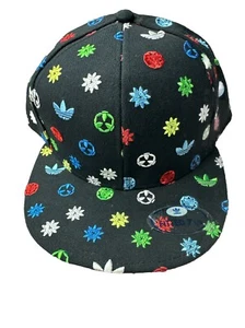 Adidas Herren schwarz ALL OVER PRINT LOGO eng anliegende Mütze Größe 7 1/2 - Bild 1 von 21