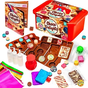 Little Chocolate Delights Herstellungsset mit Schokoriegel Formen Lolly Sticks & Verpackungen - Bild 1 von 6