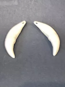 71mm Left and Right Wolf Canine Teeth | Wolf Canine Pendant set - Picture 1 of 4