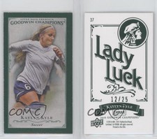 2016 Upper Deck Goodwin Champions Cloth Minis Lady Luck Back /25 Kaylyn Kyle #37