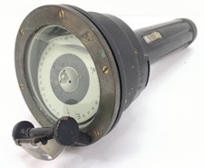Vintage WWII Era Maritime Prism Compass Flashlight Antique Collectable