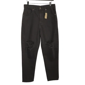 Mujer Levis Vaqueros Algodón Negro Cintura Alta Mamá Vaqueros W30 L27 JJF488 - Imagen 1 de 13