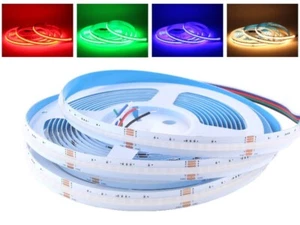 Tira LED COB 24V 19,2W/m IP20 RGBW 5m 784 LED/m tira cinta de luz RGB+blanco cálido - Imagen 1 de 8