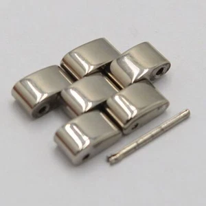 Gucci Genuine 2 Link G-Face 3600L Ladies Watch Band Bracelet Parts Silver 14mm - Picture 1 of 3