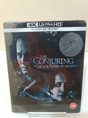THE   CONJURING  THE   DEVIL   MADE   ME  DO  IT  4K  UHD   BLU-RAY  STEELBOOK  - Image 1 of 4