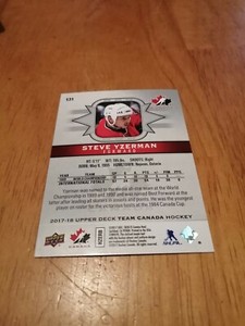 2017-2018 Upper Deck Team Canada NHL Hockey Steve Yzerman #131