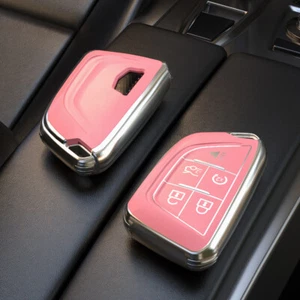 Funda TPU FOB para Cadillac CT5 CT6 XTS XT4 ATS control remoto llave inteligente 5 botones - Imagen 1 de 12