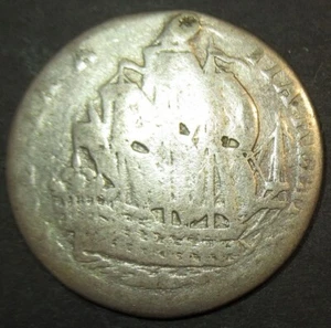 Certificate of Authenticity Silver 1765 Colonial New York Ship Shilling Zeeland - Picture 1 of 3