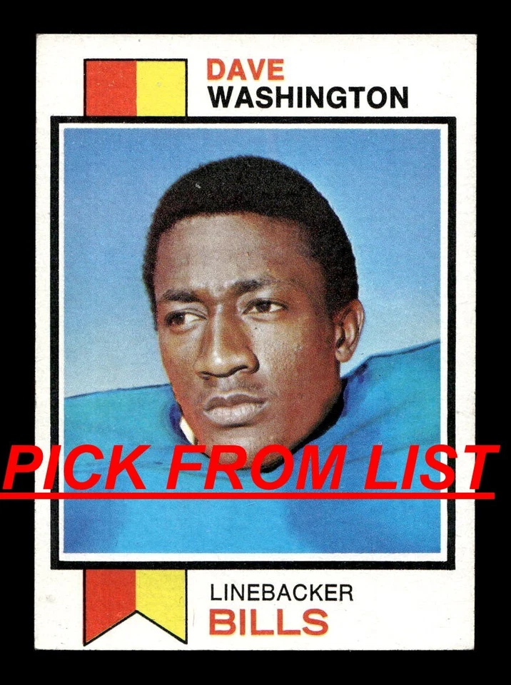 1973 Topps Football 8-527 EX/EX-MT Pick From List All PICTURED bb5 - Image 1 of 1