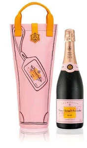 Veuve Clicquot Rose Champagner Thermo Kühltasche Rosa Einkaufstasche mit Griffen - Bild 1 von 14