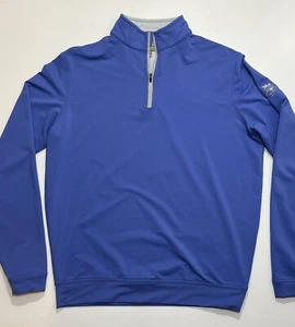 Women’s Peter Millar Wicking 1/4 Zip Pullover Sweater, Small, Light Blue - Picture 1 of 4
