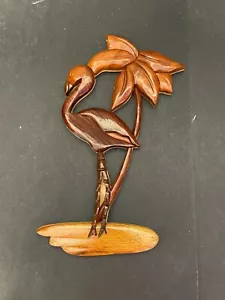 Colgante de pared de flamenco de madera - Imagen 1 de 2