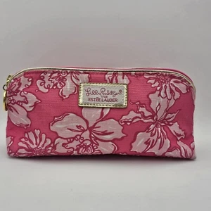 Lilly Pulitzer für Estee Lauder Kosmetiktasche rosa Blumen Make-up - Bild 1 von 8