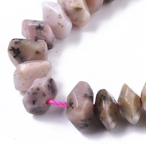 Natural Pink Opal Beads Strands, Nuggets, Faceted.Appr 30~32pcs/strand, 7.48'' - Picture 1 of 12