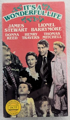 It's a Wonderful Life; Original Uncut Classic; 1987 Factory Sealed VHS Tape - Image 1 of 4
