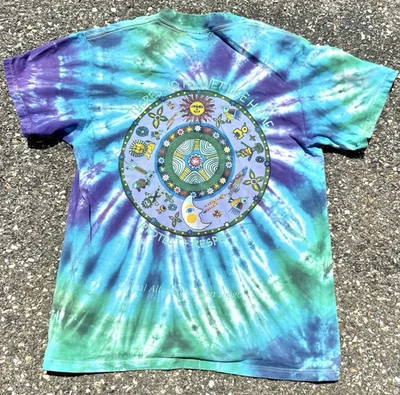 Vintage Save the Planet San Diego Conference Tie Dye Nature T Shirt Size Medium - Image 1 of 4