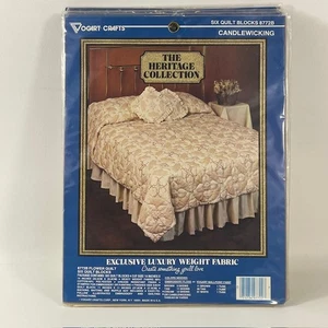 Vogart Heritage Flower Candlewicking Quilt Blöcke 7 Packungen 42 Blöcke Neu aus altem Lagerbestand - Bild 1 von 8
