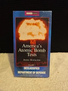 America's Atomic Bomb Tests 1997 VHS Volume 7. New Sealed - Foto 1 di 3