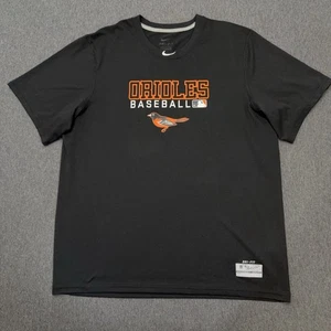 Camisa Baltimore Orioles Hombres Grande Negra Nike Center Swoosh Dri Fit MLB LEER - Imagen 1 de 12