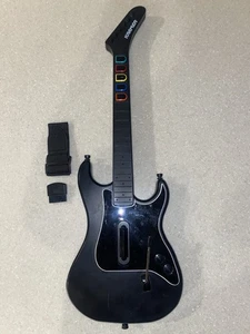 Playstation 2 PS2 Guitar Hero Kramer Striker Red Octane Wireless Guitar + Dongle - Picture 1 of 8