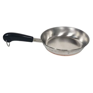 Revere Ware Edelstahl Pfanne 7 Zoll Kupfer plattiert Boden mit isoliertem Griff - Bild 1 von 9