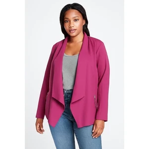 Relativity Magenta Draped Open Front Jacket | Women’s Size Large | NWT - Picture 1 of 7