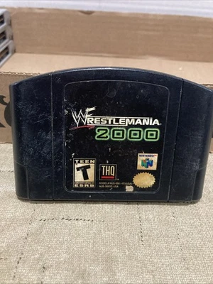 WWF WrestleMania 2000 Nintendo 64 N64 Auténtico Probado Foto 1 de 4
