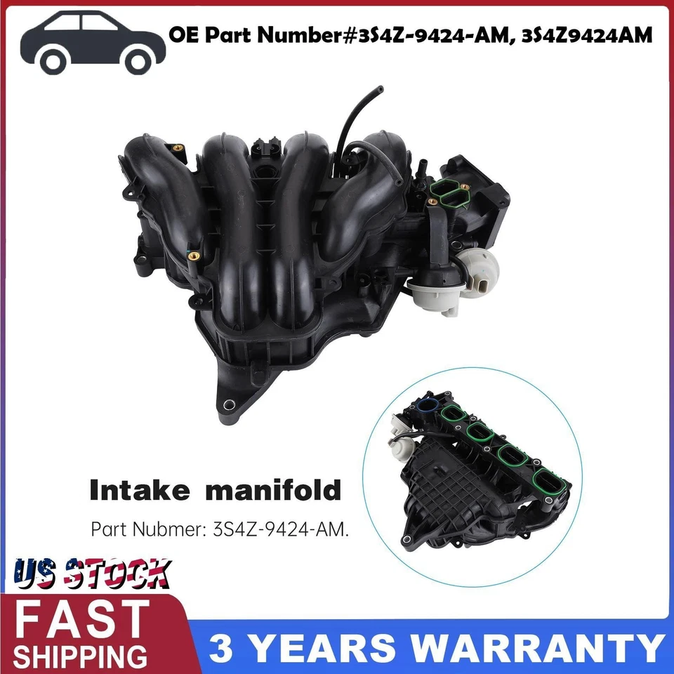 NEW Intake Manifold 3S4Z9424AM 3S4Z-9424-AM For 2006-2009 Ford Fusion 2.3L Foto 1 de 4