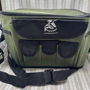 Bolsa de caja de aparejos de trucha y ganso verde pesca caza munición con correa ajustable - Imagen 1 de 4