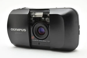 [Fast NEUWERTIG] Olympus μ mju schwarz AF Point & Shoot analoge Kleinbildkamera aus Japan - Bild 1 von 24