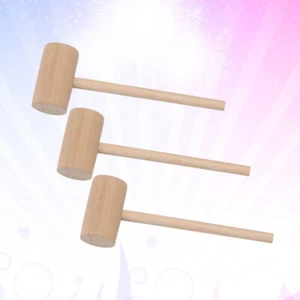 Holzspielzeug unbehandeltes Holz Miniatur Holzhammer Meeresfrüchte Werkzeuge - Bild 1 von 11