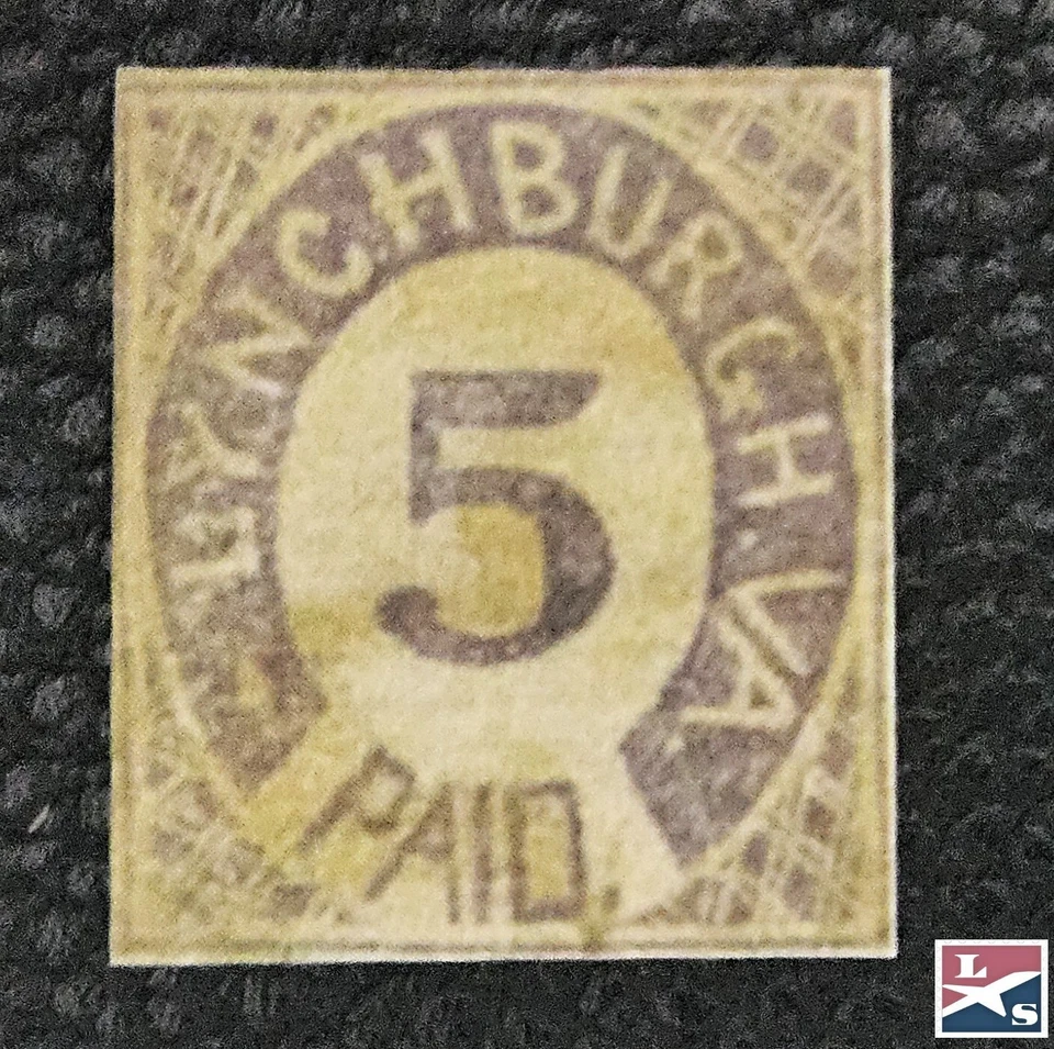 L/S CSA Lynchburgh VA 5 centavos pagado Foto 1 de 1