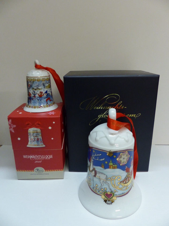 Hutschenreuther 2018 7cm Porzellan-Weihnachtsglocke (02250-722822-27920)