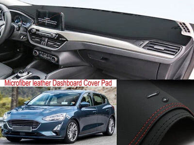 For Ford Focus 2019-21 Leather Non-slip Dash Board Cover Mat Dashboard Carpet 1p Foto 1 de 4