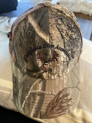 New California Deer Association Camo Snapback Hat Otto Adjustable Hunting Cap - Image 1 of 4