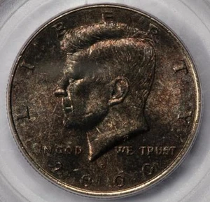 2000 D PCGS MS65 Improperly Annealed Planchet Kennedy Half Dollar Mint Error - Picture 1 of 4