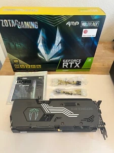 ZOTAC NVIDIA RTX 3080 10GB GDDR6X AMP HOLOBLACK GPU BETTER THAN NEW - Afbeelding 1 van 7