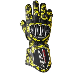 RST Tractech Evo 4 Guantes Motocicleta Moto Carrera Smiley Faces Negro Ce 2666 - Imagen 1 de 2