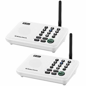 Home Office House Wireless Intercom System 1/2 Mile Range Room To Room Talking - Picture 1 of 12