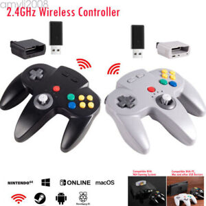 2.4GHz Wireless Controller for Nintendo 64 Console/Switch MAC Win w/ Rumble Pak