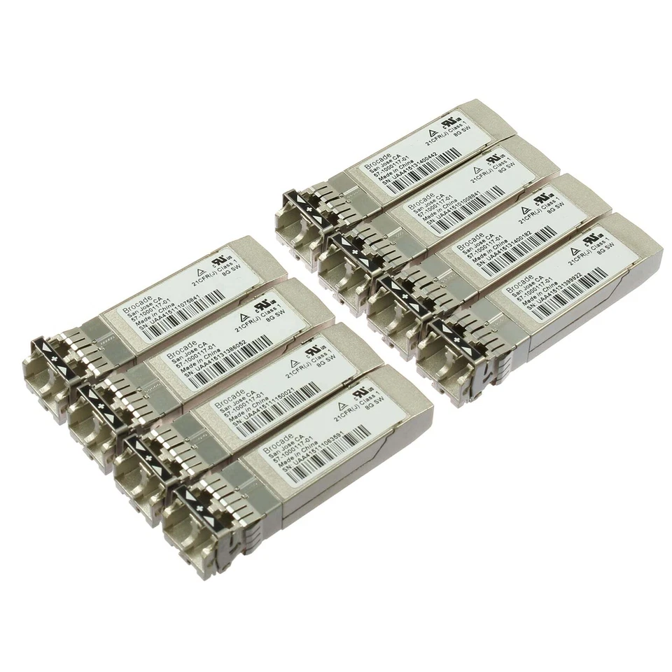 Brocade 8-Pack GBIC-Modul 8Gbit SW FC SFP+ 57-1000012-01 XBR-000148 - Bild 1 von 1