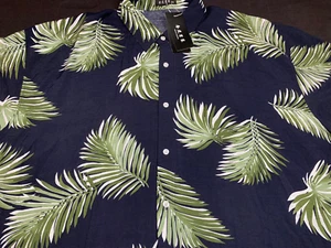 NWT Mens Fashion Hawaiian Aloha Button Front Short Sleeve Rayon Shirt 6XL XXXXXX - Picture 1 of 4