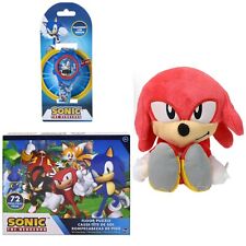 NEW 3PC SONIC THE HEDGEHOG 72-PIECE FLOOR PUZZLE, 8” PLUSH, LCD WATCH. AGES 4+