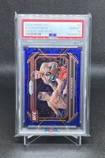 2023 Prizm Under Card Blue /25 Dustin Poirier #2 PSA 10