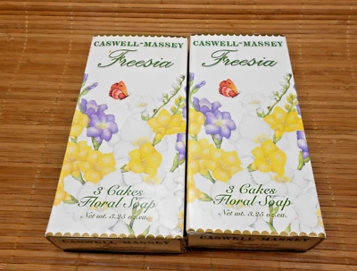 2-Pack Caswell-Massey Freesia Floral Soap, 6 total 3.25oz each - NIB / Vintage - Image 1 of 4