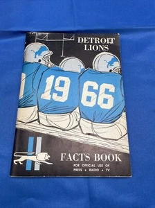 1966 Detroit Lions Media Guide—-Alex Karras & Ted Karras - Picture 1 of 8