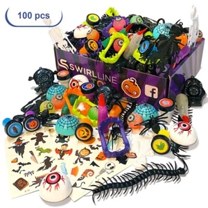 Halloween Party Favors - Fun Toys Bulk Assortment of Halloween Toys 100 Pcs - Picture 1 of 8