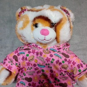 Build A Bear BAB Girl Scout S’mores Bear Plush 16” Caramel Swirl Stuffed Animal - Picture 1 of 13