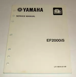 Yamaha Ef2000 Generator Service Manual Repair Shop Ef2000is - Picture 1 of 5