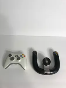 Vintage Microsoft XBOX 360 Wireless Controller und Speed Wheel Lot funktioniert super - Bild 1 von 17
